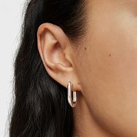 Серьги-кольца Basics из серебра