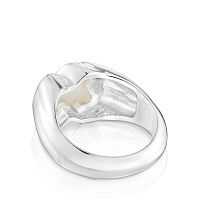 Кольцо из серебра с перламутром