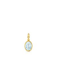 Кулон Medallions из вермеля с аквамарином