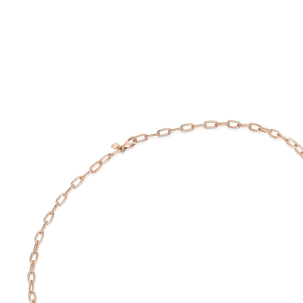 Колье-чокер TOUS Chain из овальных колец из розового вермеля фото 4