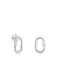 Серьги Hold Oval из серебра