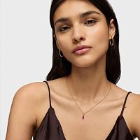 Кулон Medallions из вермеля с родолитом