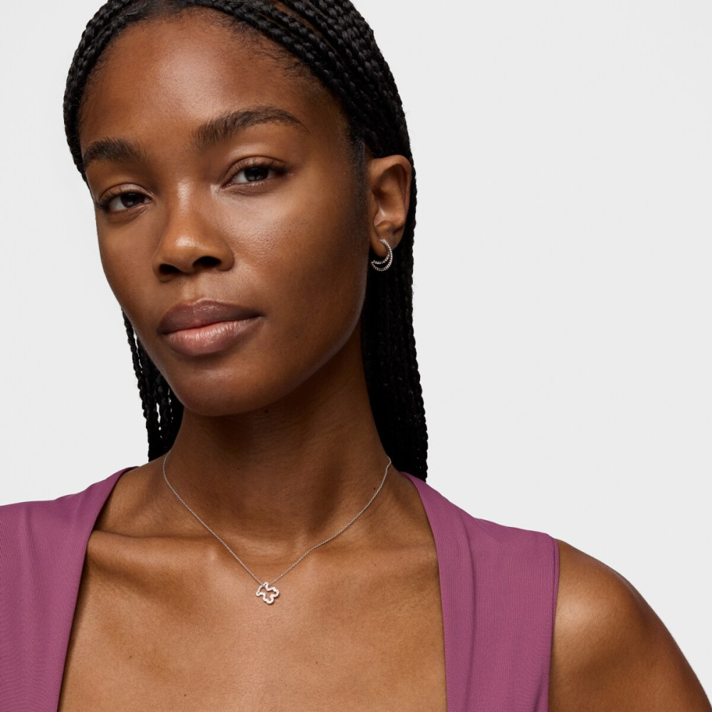 Кулон из белого золота с бриллиантами фото 7