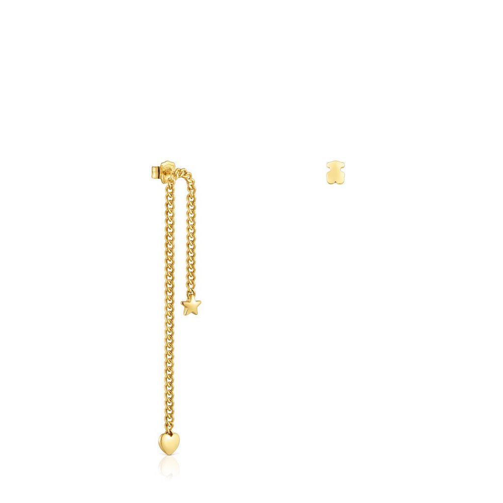 Серьги Bold Motif из вермеля