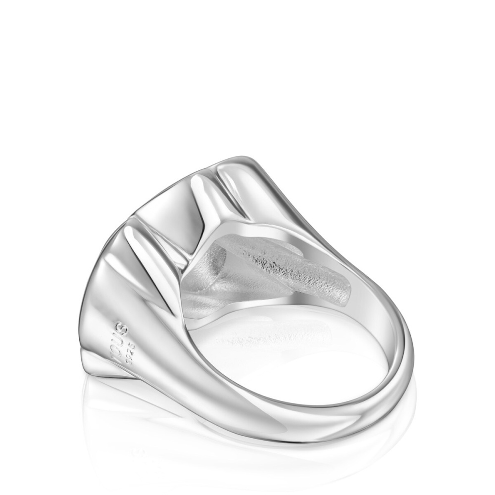 Кольцо Bold Motif из серебра фото 4