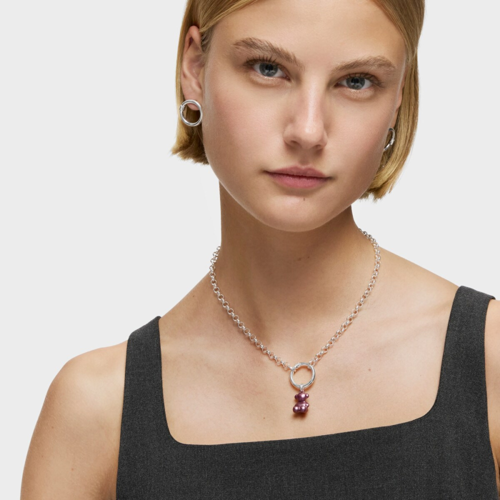 Кулон из стали с розовым покрытием фото 5