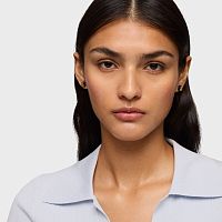 Серьги 1950 из жёлтого золота с лазуритом