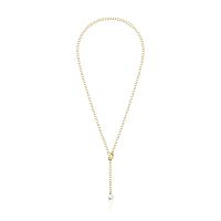 Колье Hold Oval из золота с жемчугом