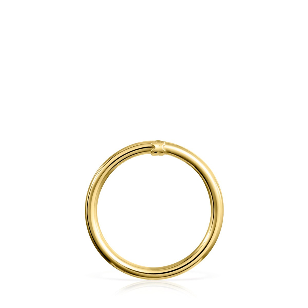 Крупное золотое кольцо TOUS Hold фото 2