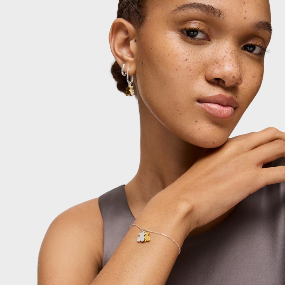 Браслет из серебра и вермеля фото 5