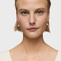 Серьги Hold Oval из золота с жемчугом
