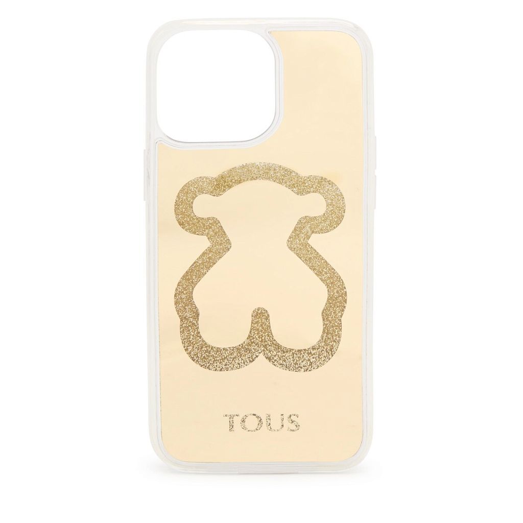 Чехол Delray Glitter Mirror Bear для iPhone 13/13 Pro 