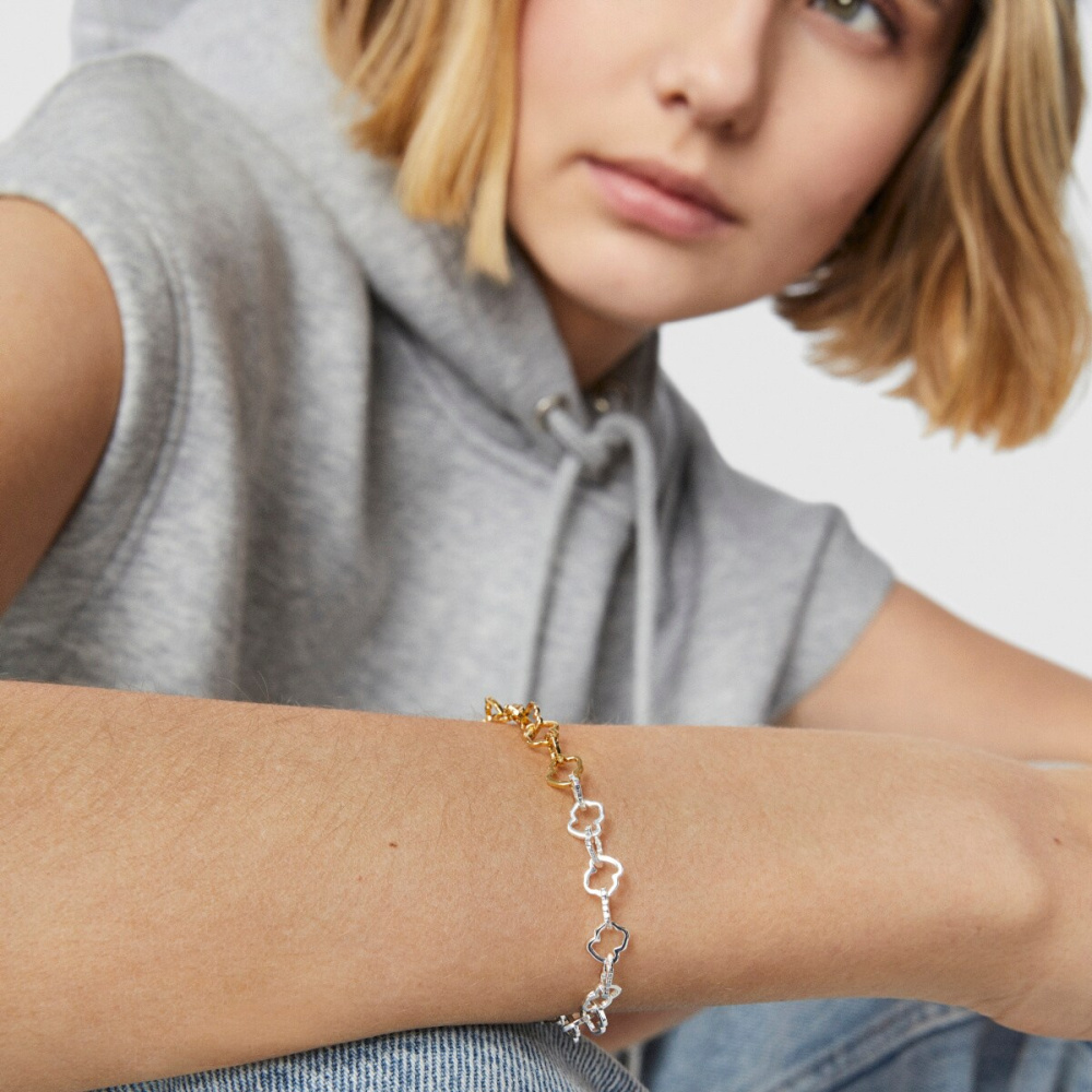 Браслет из серебра и вермеля фото 8