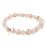 Браслет Pearls из жемчуга с золотым мишкой