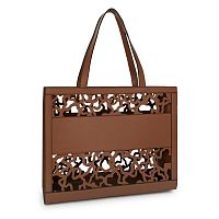 Большая коричневая сумка для покупок Amaya Kaos Shock
