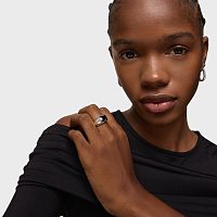 Кольцо из серебра с ониксом