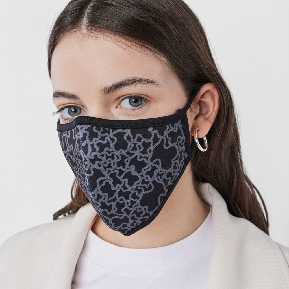 Многоразовая маска Kaos Mini черного цвета с чехлом фото 4