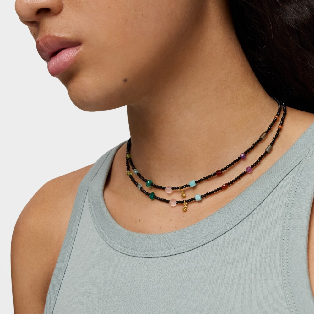 Ожерелье с камнями фото 6