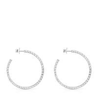 Серьги-креолы из серебра