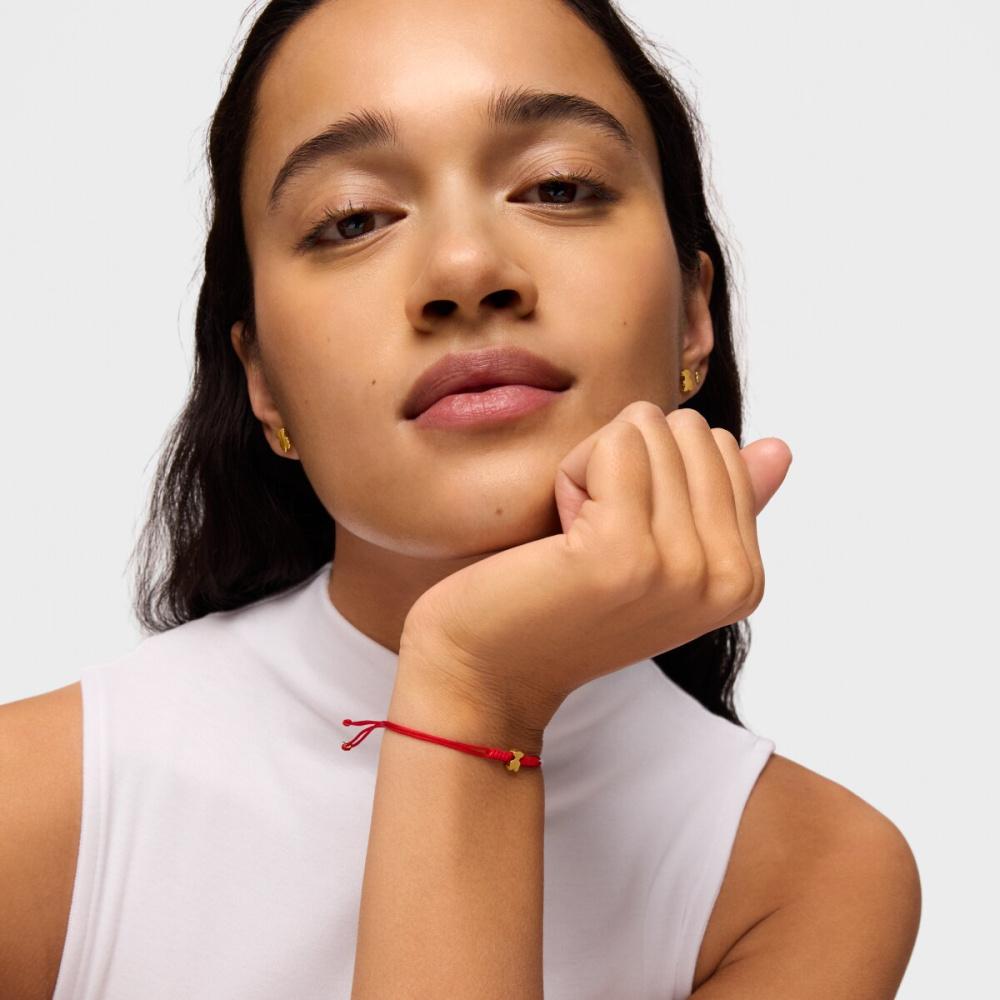 Браслет Sweet Dolls из золота на шнурке фото 5