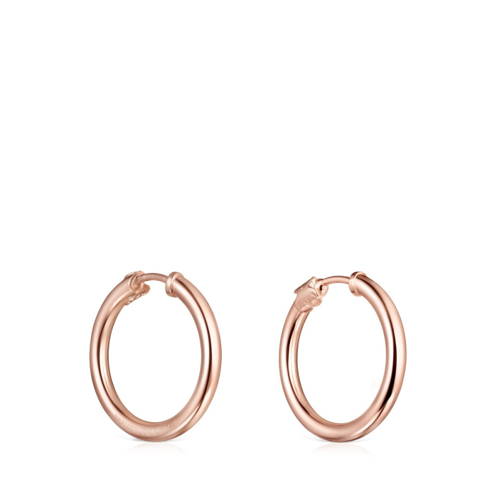 Серьги-кольца Basics из вермеля фото 4