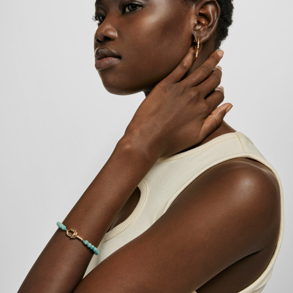 Браслет TOUS M из вермеля и амазанита фото 6