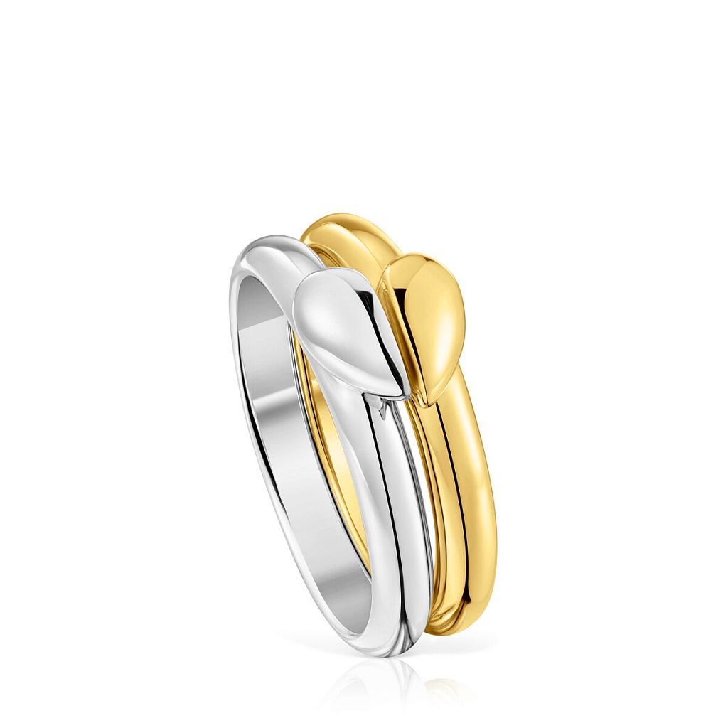Сет колец My Other Half из серебра и вермеля