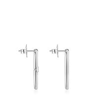 Серьги Hold Oval из серебра