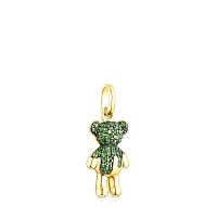 Кулон Teddy Bear Splash из вермеля с хромдиопсидом