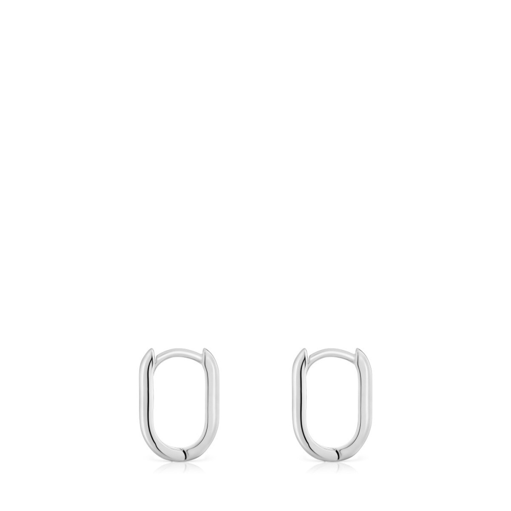 Серьги-кольца Basics из серебра фото 3