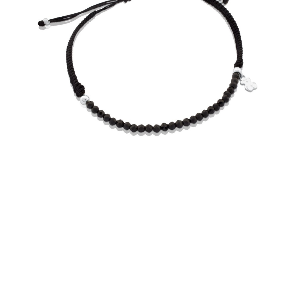 Браслет TOUS Color из серебра со шпинелью на черном шнурке  фото 4
