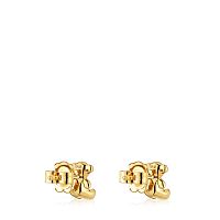 Серьги Bold Bear из вермеля с аметистом