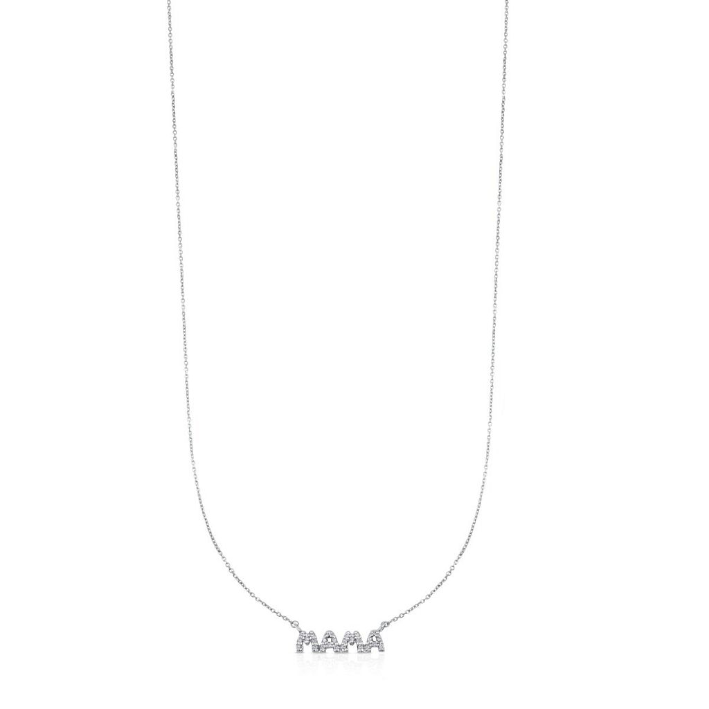 Колье из белого золота с бриллиантами