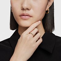 Кольцо Basic Colors из вермеля со шпинелью и жемчугом