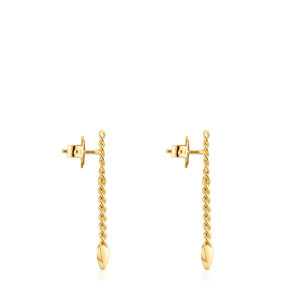 Серьги Bold Motif из вермеля фото 3