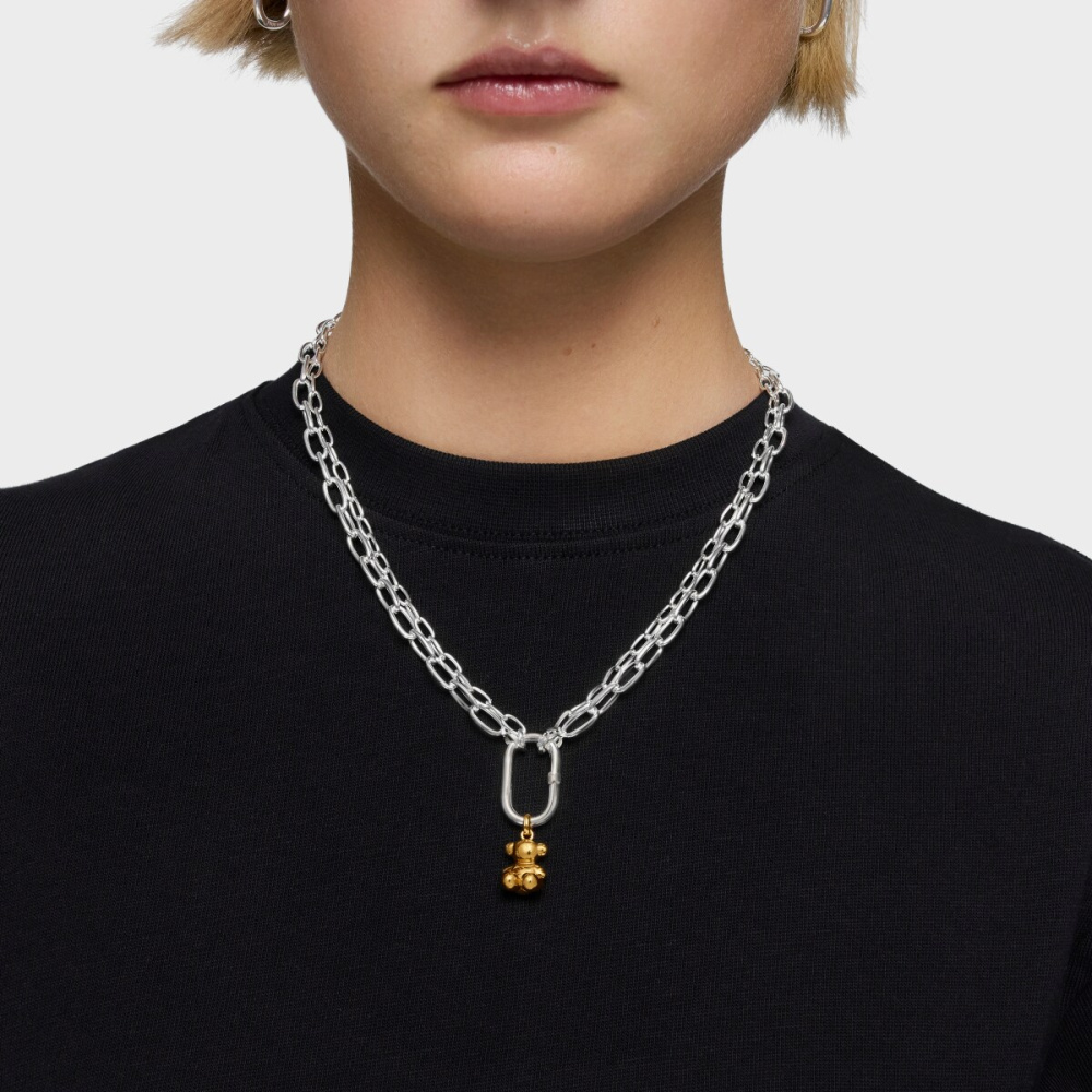 Колье Hold Oval из серебра фото 7