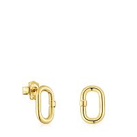 Серьги Hold Oval из вермеля