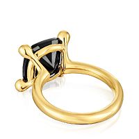 Кольцо Color Black из вермеля с ониксом