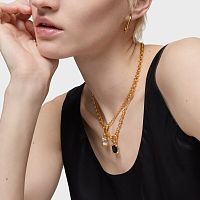 Кулон Color Black из вермеля с ониксом