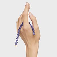 Браслет Hold Oval из вермеля с голубым кварцем