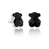 Серьги Color из серебра с ониксом