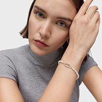 Браслет Hold Oval из серебра и жемчуга