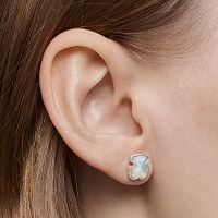 Серьги Icon Color из серебра с перламутром