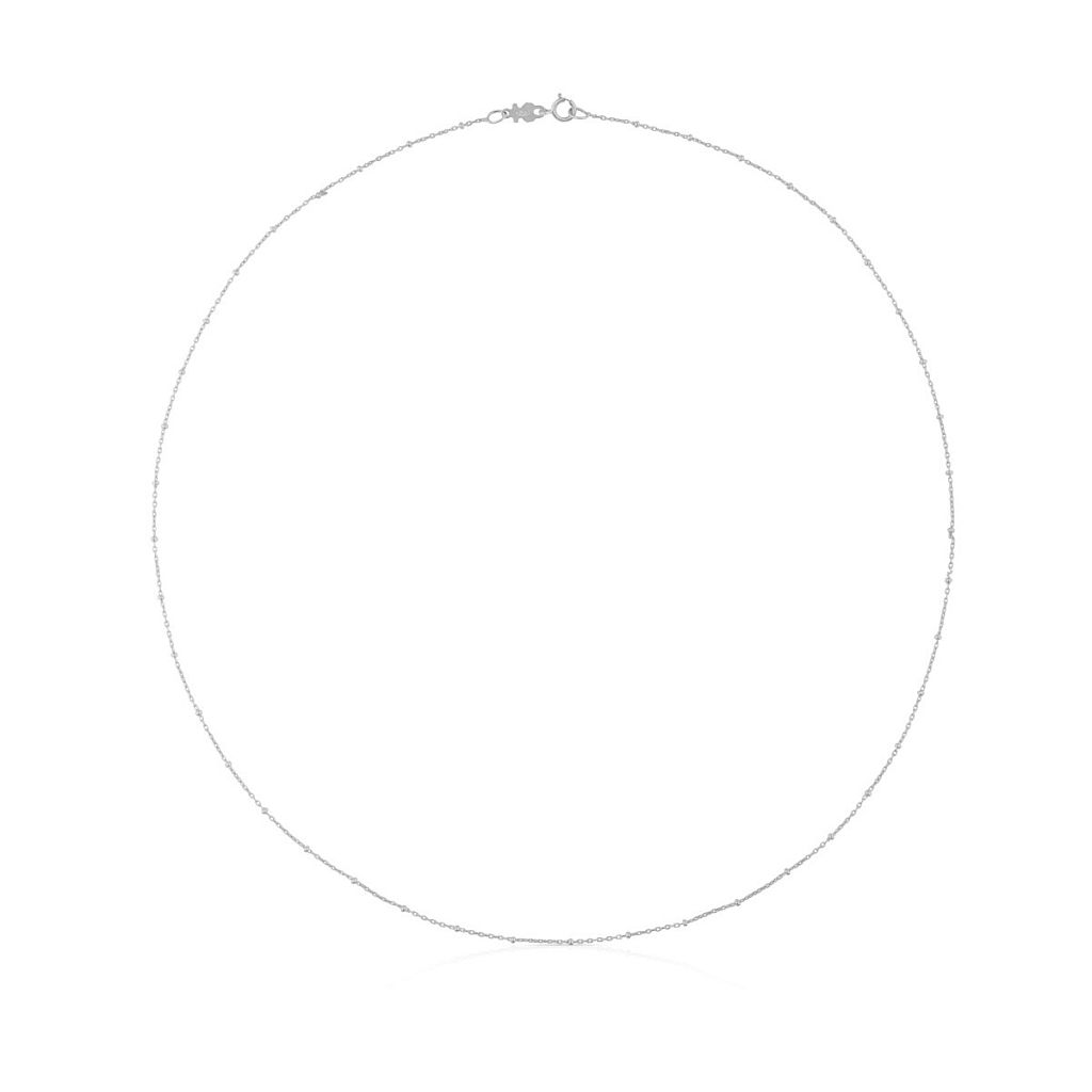 Цепь Basics из белого золота, 45 см