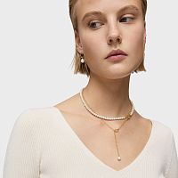 Колье Hold Oval из золота с жемчугом