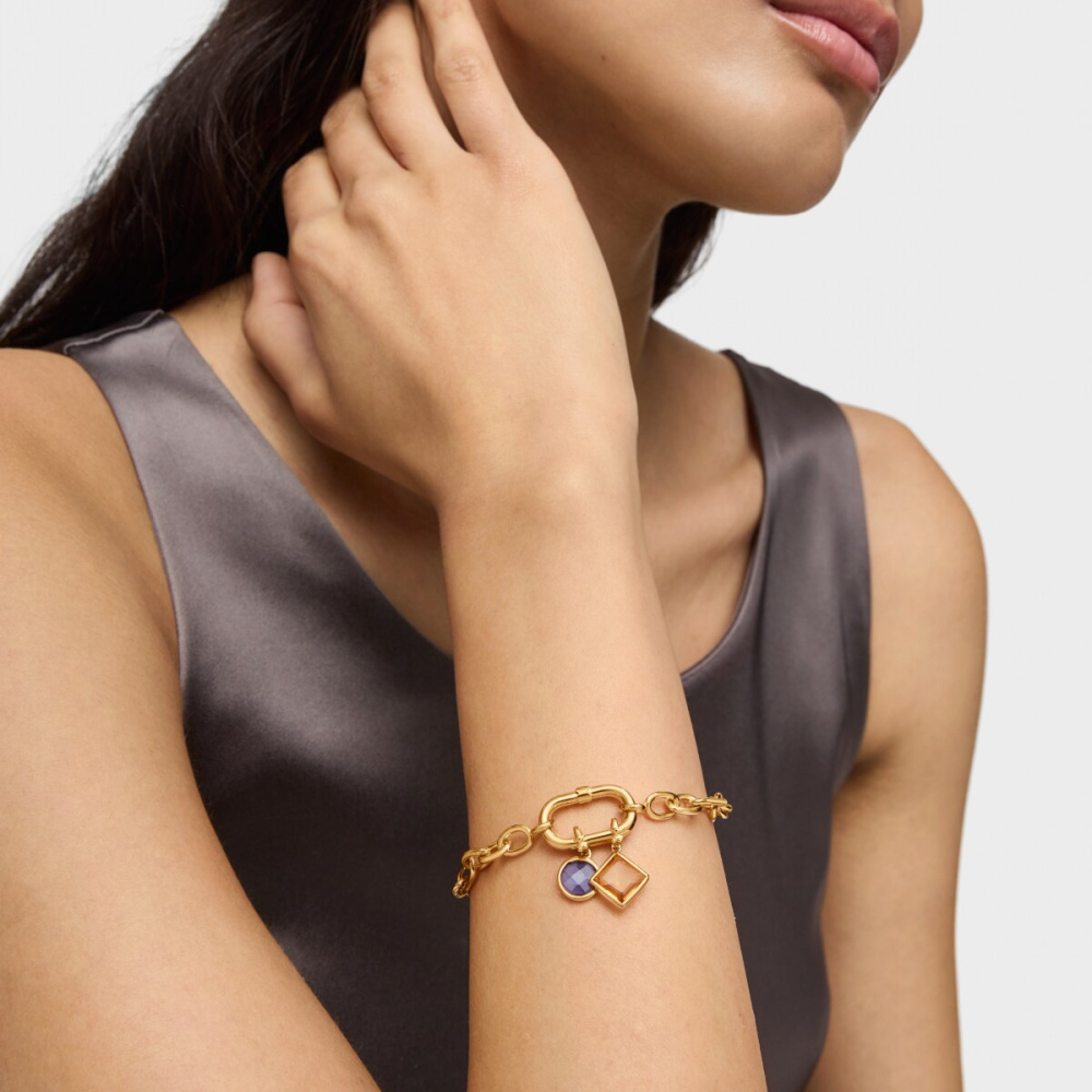 Кулон Medallions из вермеля с цитрином.  фото 6