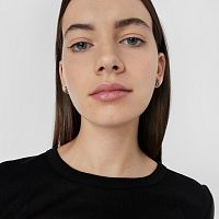 Серьги Grace из серебра с марказитами