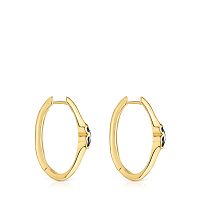 Серьги Icon Color из вермеля с ониксом