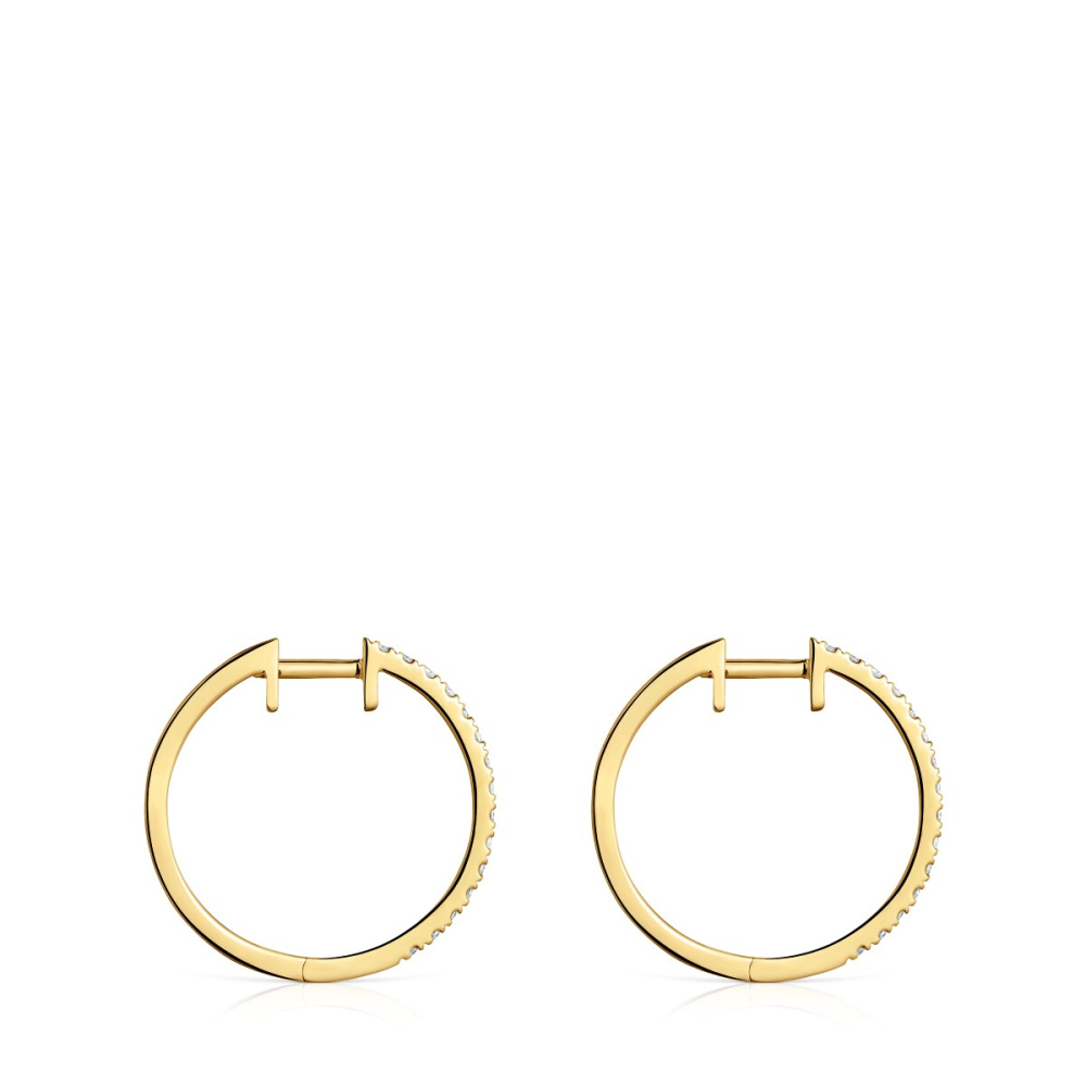 Серьги-кольца Les Classiques из золота с бриллиантами фото 3