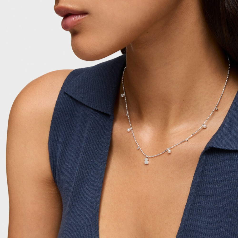 Колье Sweet Dolls из серебра с жемчугом фото 7